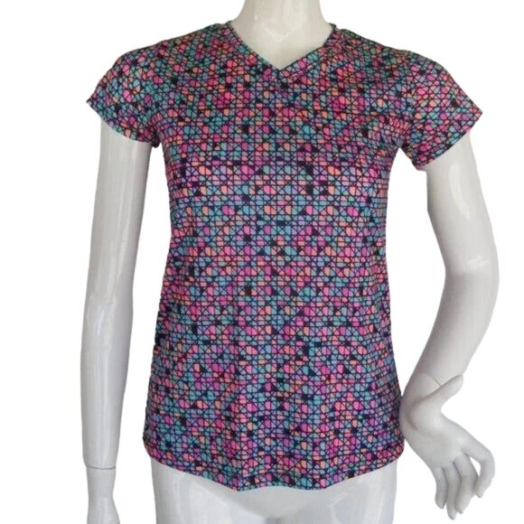 new C9 CHAMPION Activewear Top, XL, V-neck SS, Geometric, Short sleeves - Picture 7 of 11